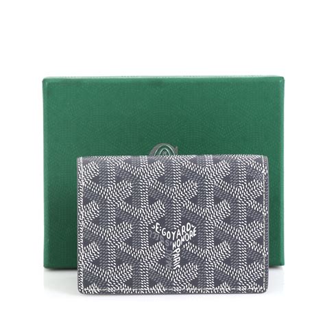 goyard card grey|goyard card holder retail price.